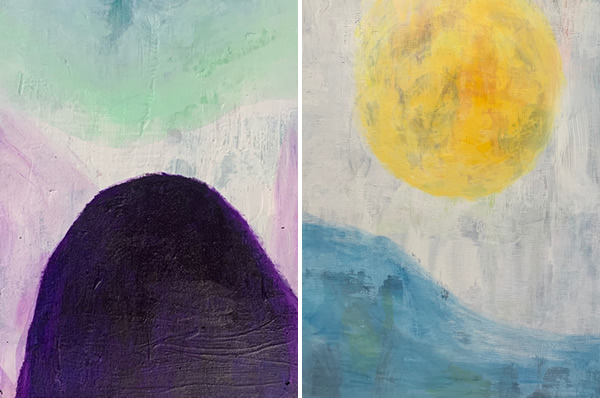 八木多美子　個展　月と山