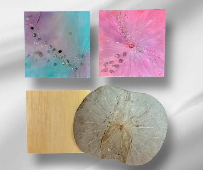 【新・１Day】ボタニーペインティング　蓮の葉を使ったアート講座