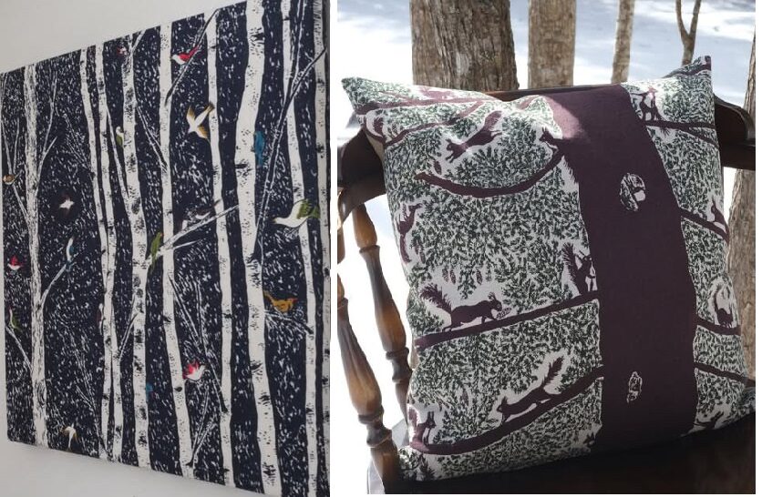 Yuki　Sakamoto　TEXTILE　EXHIBITION　from  Hokkaido　りすの木